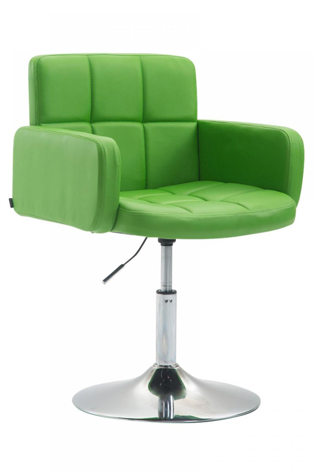 SESSEL Lederlook grün - Grün, Textil/Metall (58/80/48cm) - CLP