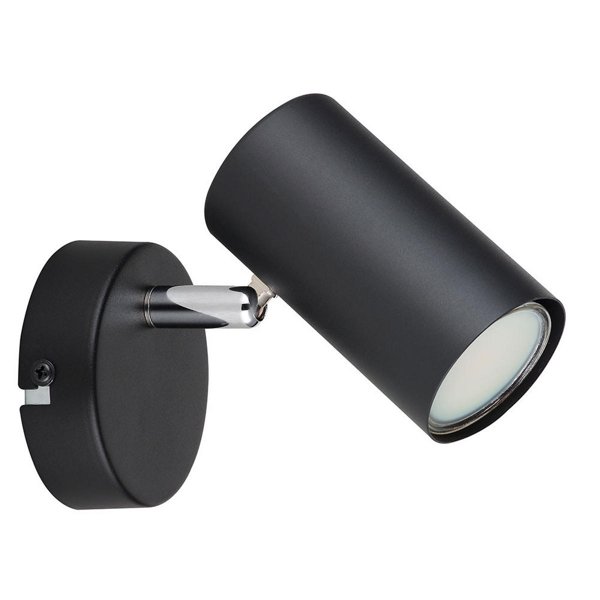 WANDELEUCHTE ALLVI Schwarz Chrom - Schwarz, Metall (8/10/12cm) - Globo Lighting