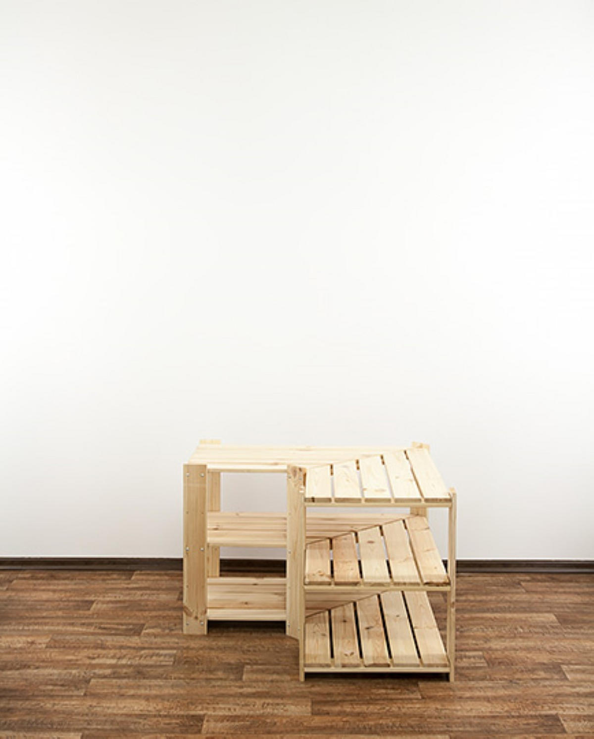 ECKREGAL WOODLAND 64x80x50cm Fachlast 120kg 3 Fachboden Kiefernholz Natur - Naturfarben, Holz (80/64/50cm) - PROREGAL