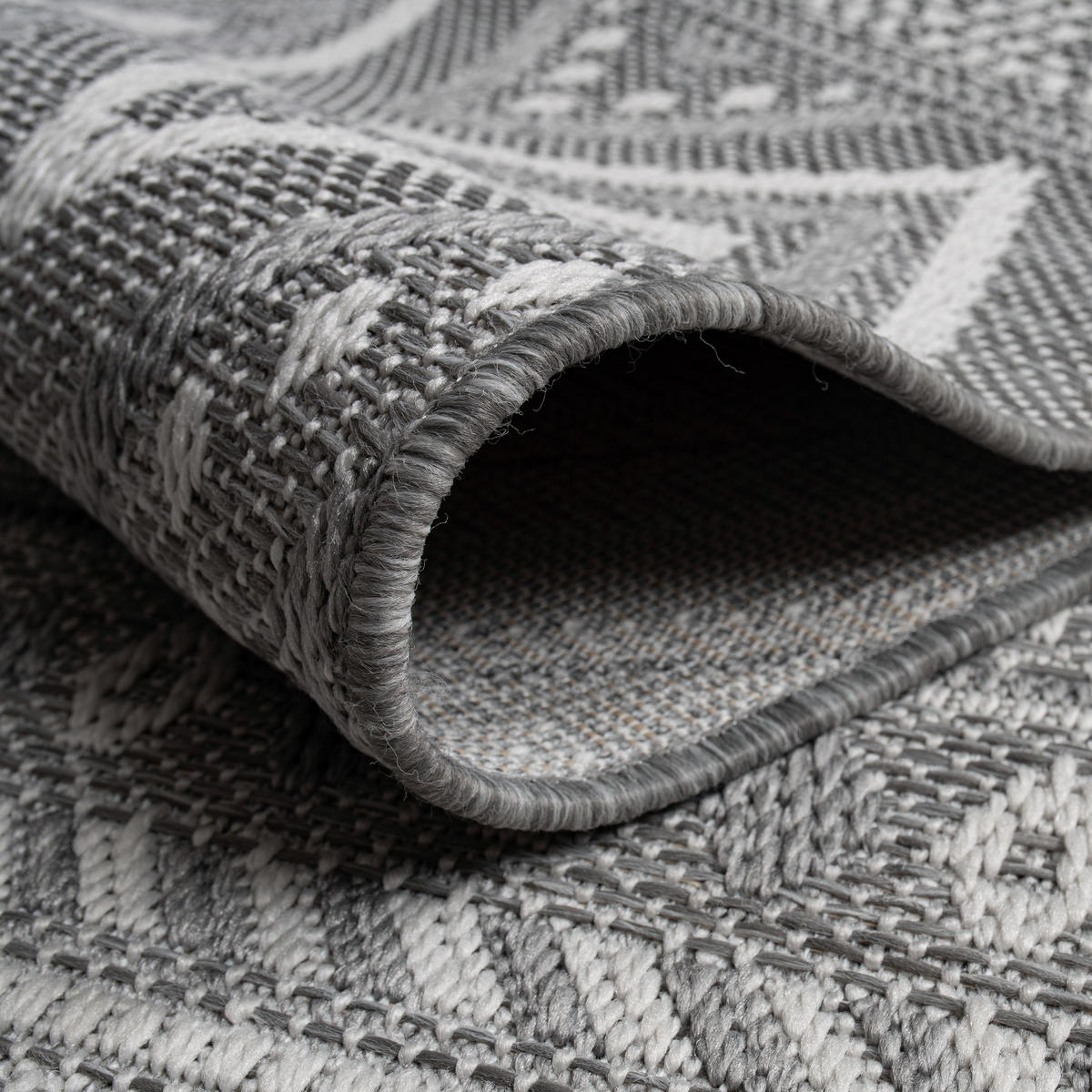 OUTDOORTEPPICH 120/160 cm Vermont 184 - Grau, Textil (120/160cm) - Paco Home