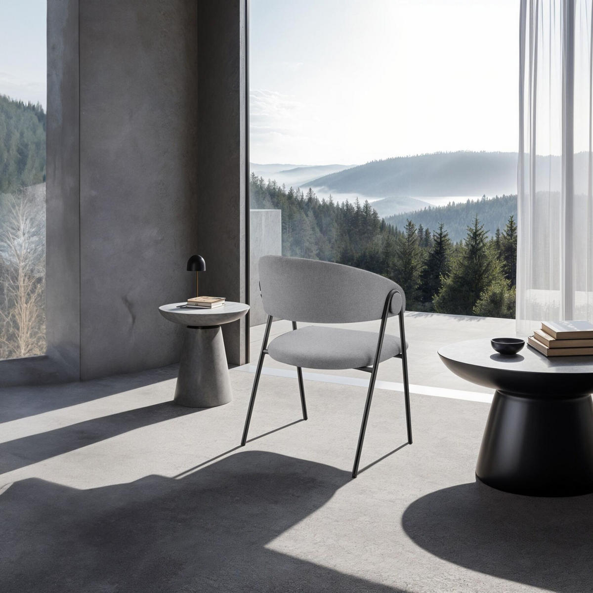 ARMLEHNSTUHL 6er Set Bedano 60 x 58 x 85 cm grau - Grau, Kunststoff (60/85/58cm) - tectake