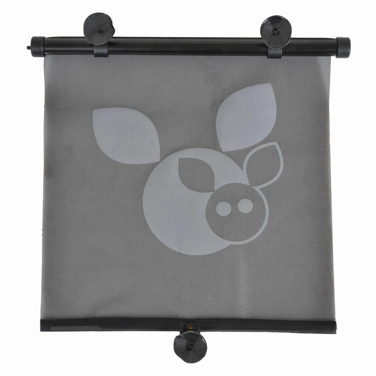 KINDERAUTOSITZZUBEHÖR Auto-Sonnenschutz Sonnenrollo 40,5 x 45 cm schwarz Silikon, Kunststoff, Polyester, Saugknöpfe, faltbar, 5 x 45 cm - Schwarz, Textil (40/45/17cm) - Cangaroo