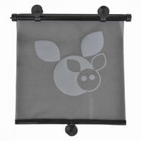 KINDERAUTOSITZZUBEHÖR Auto-Sonnenschutz Sonnenrollo 40,5 x 45 cm schwarz Silikon, Kunststoff, Polyester, Saugknöpfe, faltbar, 5 x 45 cm - Schwarz, Textil (40/45/17cm) - Cangaroo
