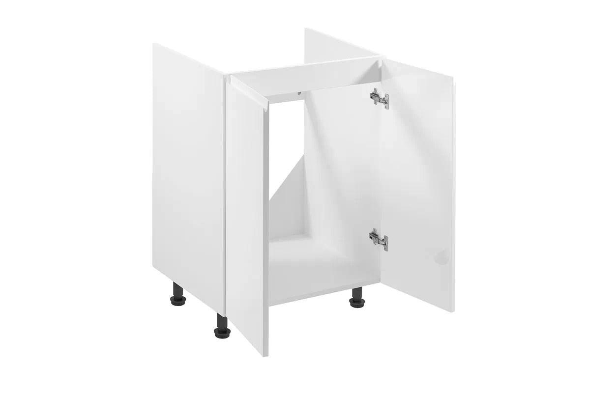 SPÜLENUNTERSCHRANK – 60 cm – D60Z – Velmora – Weiß Hochglanz - Weiß Hochglanz, Holzwerkstoff (60/82/47cm) - ROYAL24_MARKT