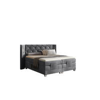 BOXSPRINGBETT Elektrisch Steve - Dunkelgrau, Holzwerkstoff/Textil (160/200cm) - Fun Möbel
