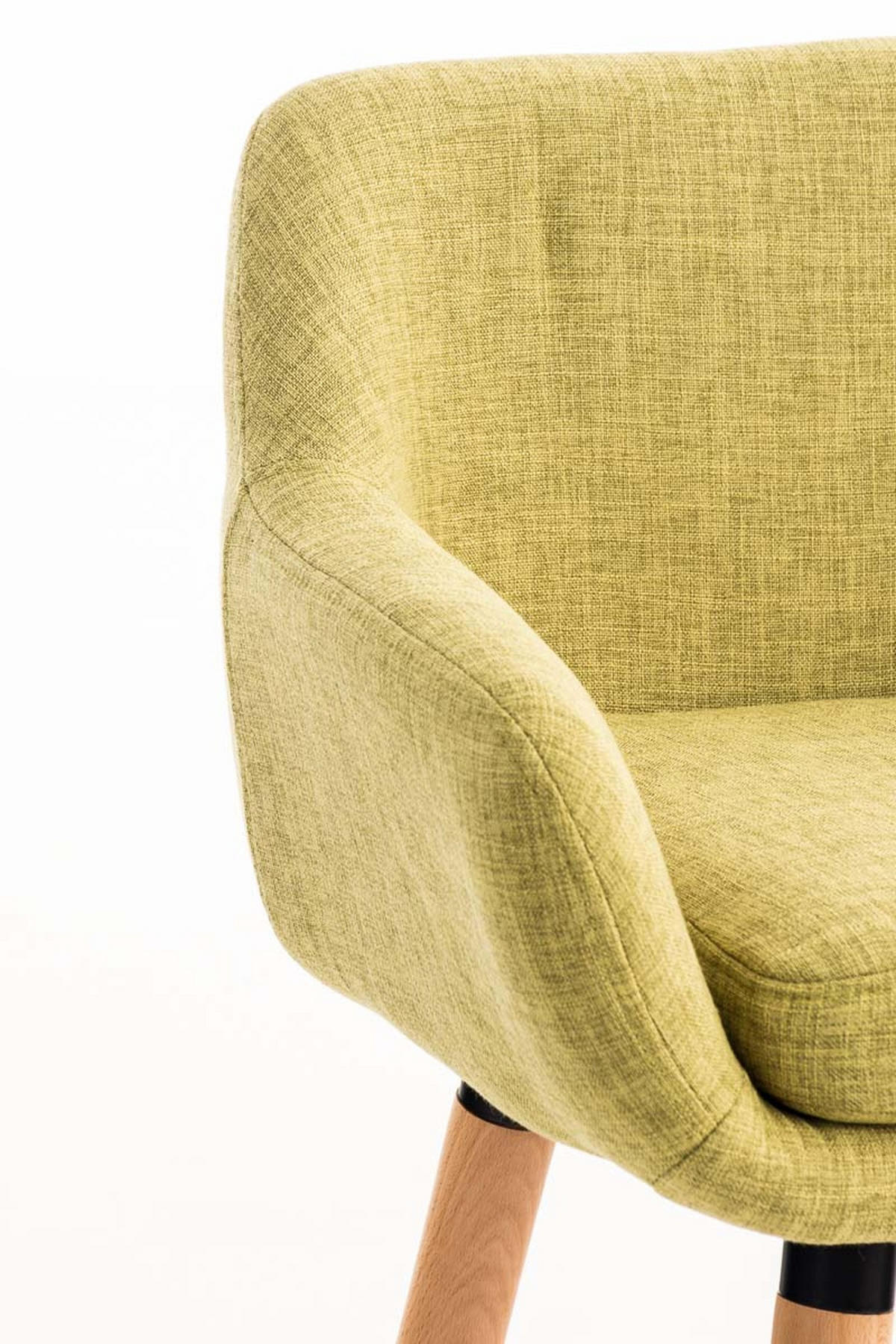 BARHOCKER Grande, 2er Set, Gestell Holz, Stoff Hellgrün - Braun/Grün, Holz/Textil (55/99/46cm) - TPFLiving