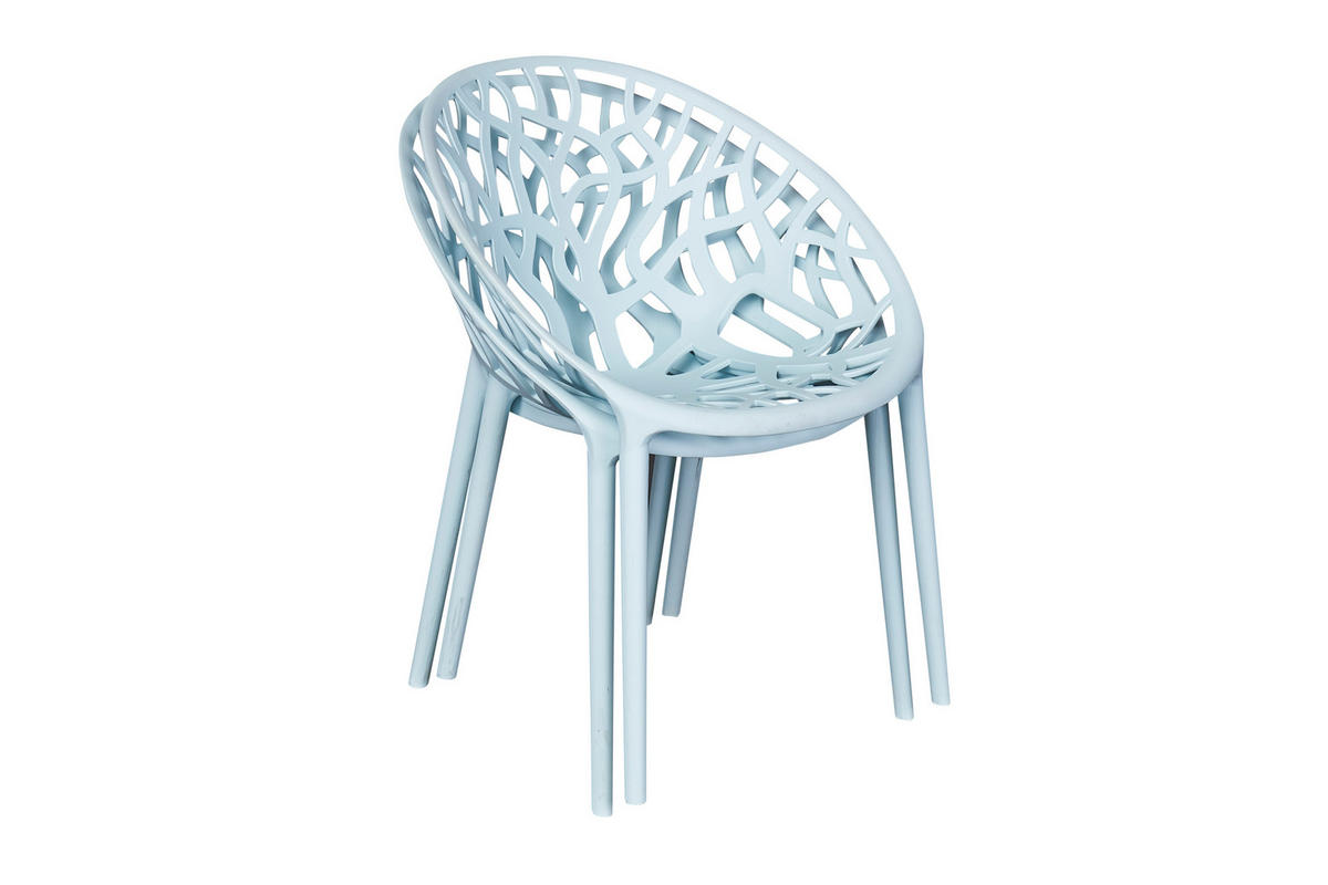 STAPELSTUHL Bilby 62x58x80 cm, Kunststoff, Blau - Blau, Kunststoff (58/80/62cm) - dasmöbelwerk