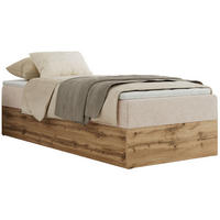 BOXBETT WOOD ZERO 90/200 - Creme Struktur - H3 - Topper T25 - Creme, Textil (90/200cm) - MKS