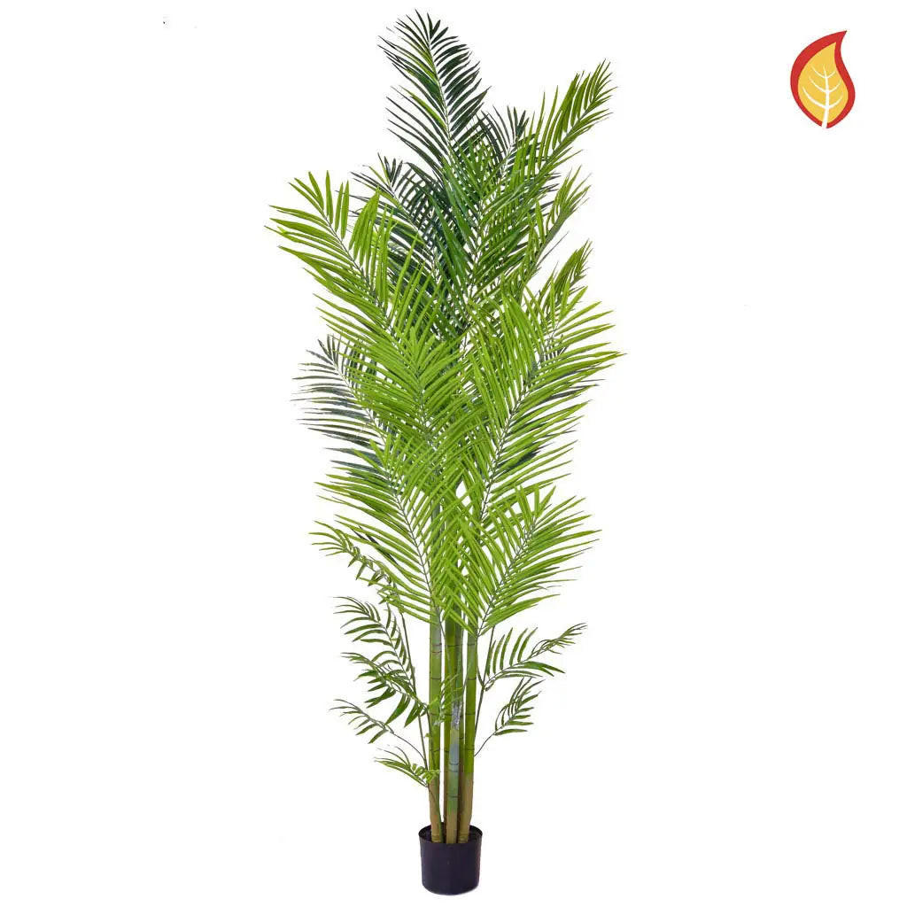 KUNSTBAUM Künstliche Areca Palme - Svenja 240 cm - Grün, Kunststoff (240cm) - aplanta
