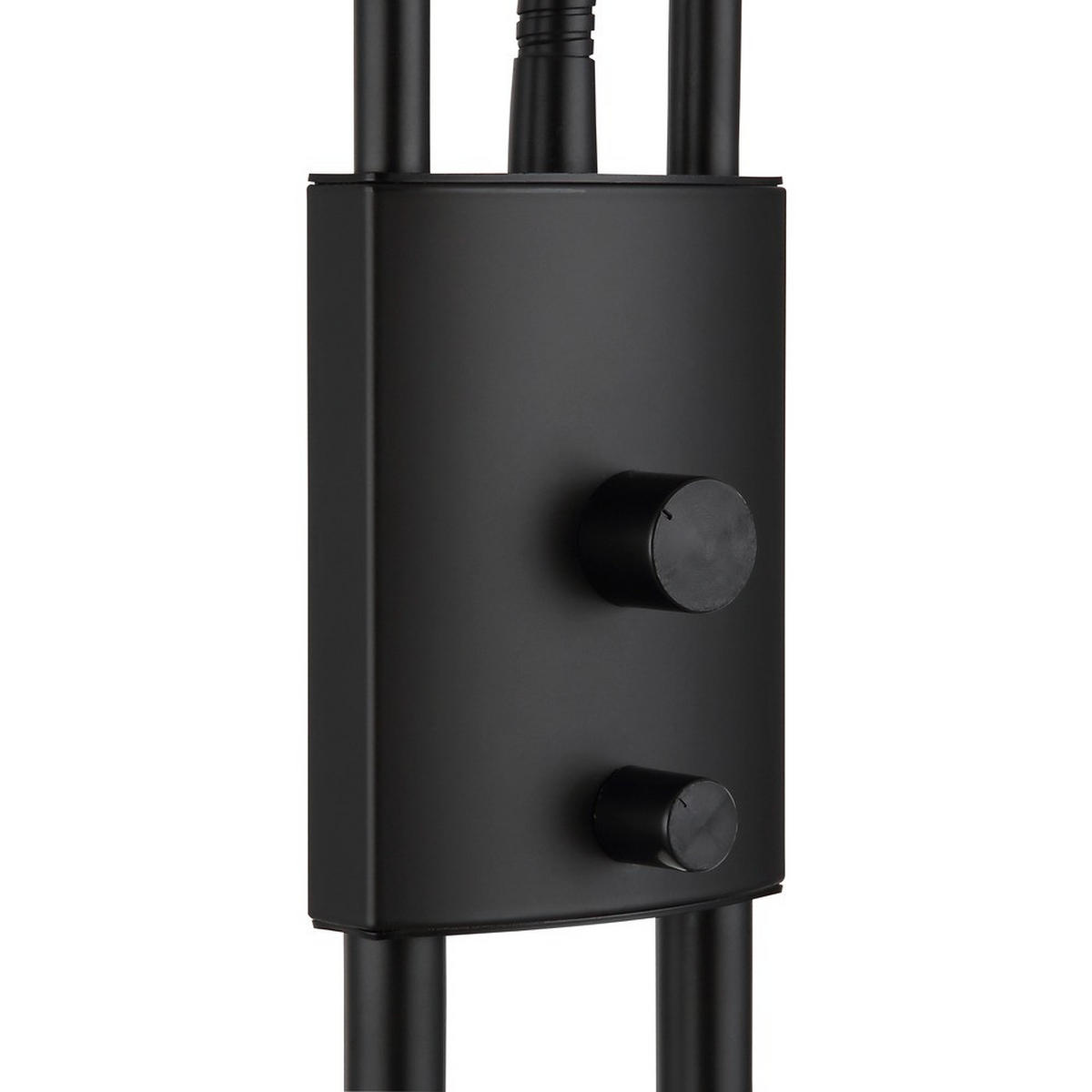 STEHLEUCHTE BRIANT LED Metall Schwarz matt Lesefunktion - Schwarz, Glas (28/25.5/180cm) - Globo Lighting