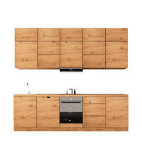 KÜCHENZEILE 300 cm - Langen KL13-M300 - in Artisan Eiche - Eiche Artisan, Holz (300/212/52cm)