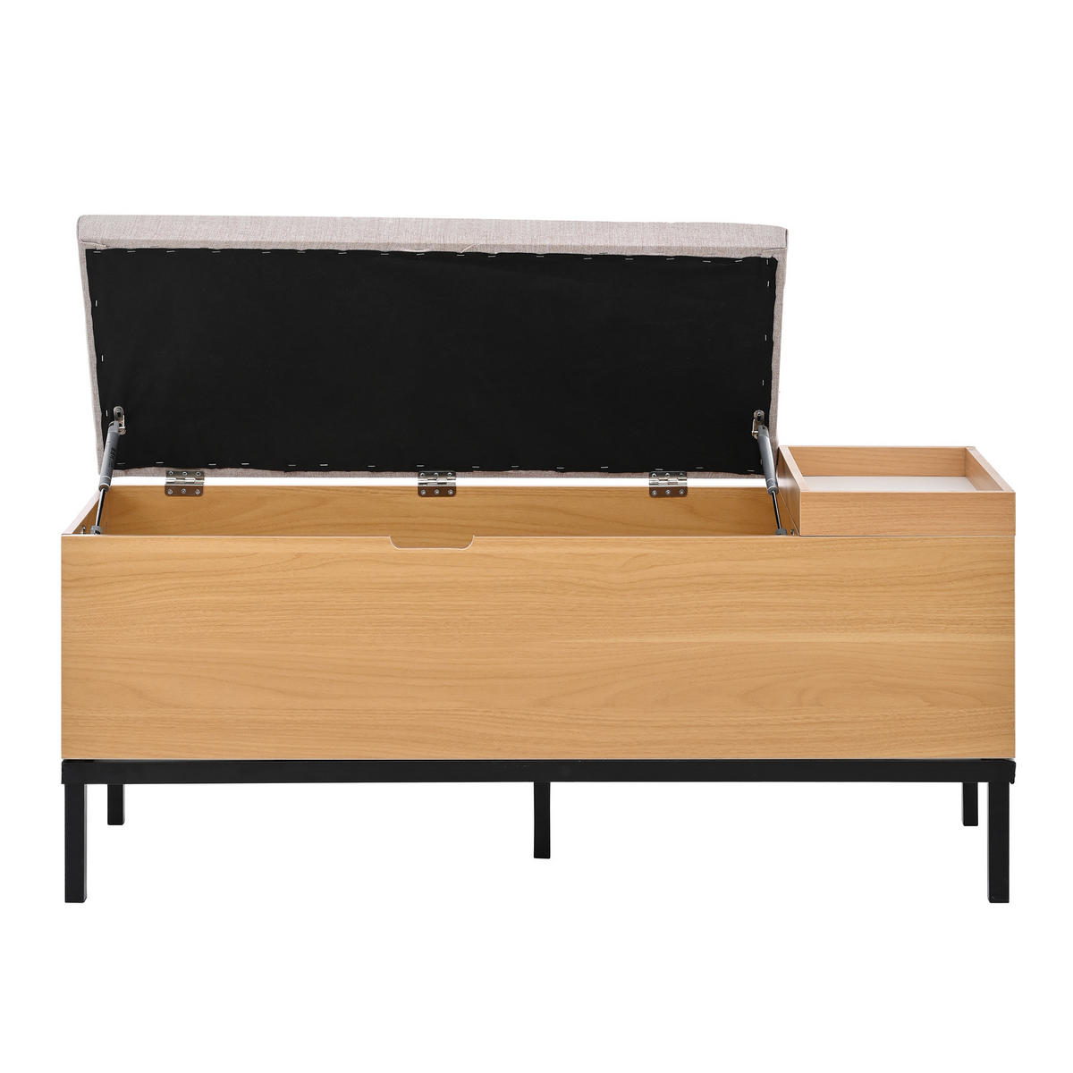 SCHUHBANK Aufbewahrung Sitz natural 115x40x49.5cm - Naturfarben, Holzwerkstoff (40/49.5/115cm) - FLIEKS