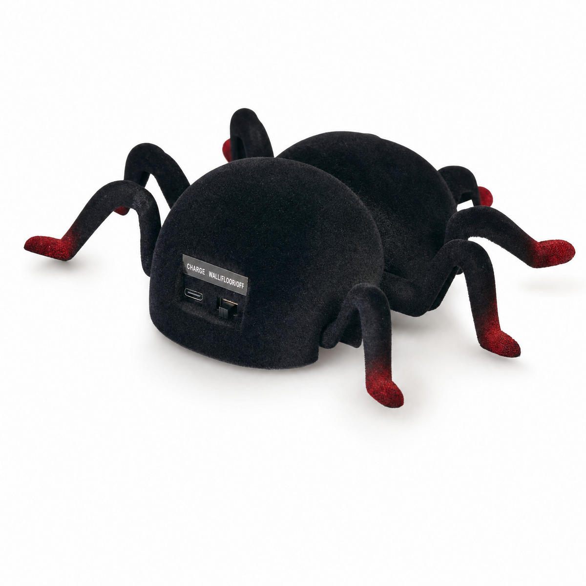 HALLOWEEN-SPINNE Ferngesteuert - mit 360° Rotation, leuchtenden Augen und beweglichen Beinen für gruselige Deko, Akku betrieben - Weiß, Kunststoff (15/12.3/4.5cm) - Northpoint