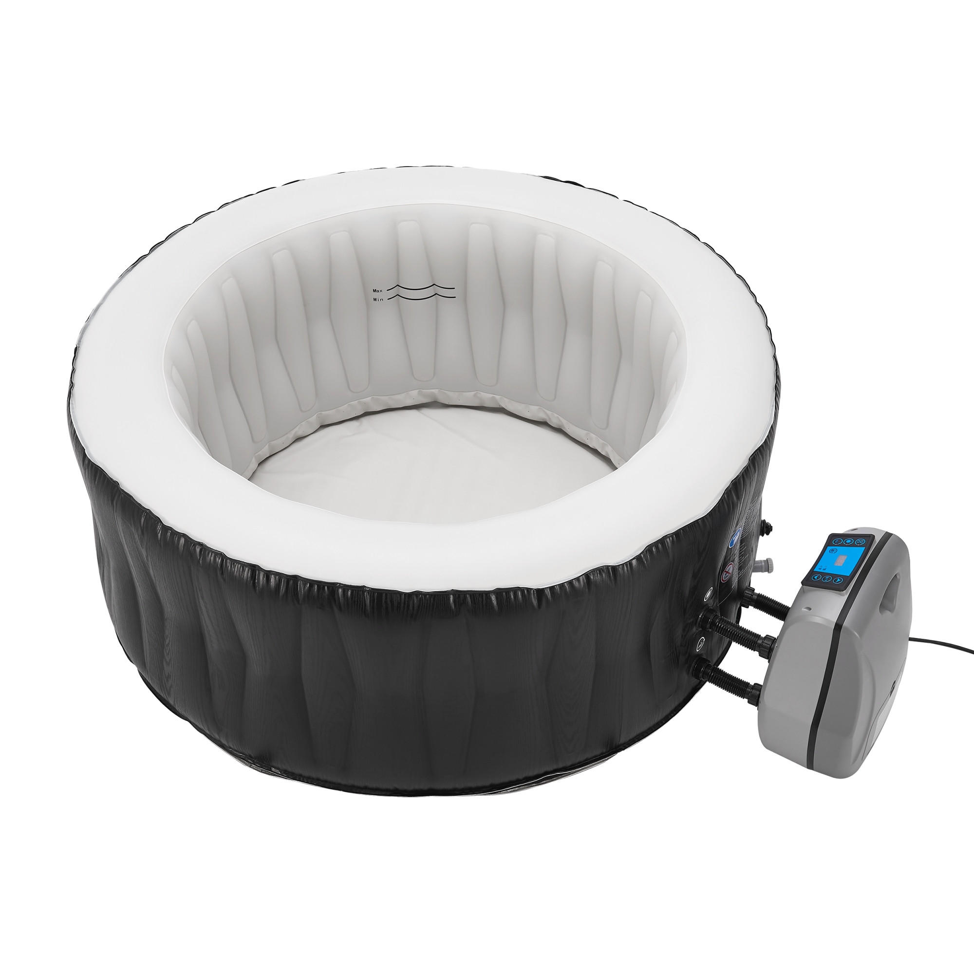 WHIRLPOOL Carbone - Schwarz/Weiß, Kunststoff (165/70/165cm) - pro.tec