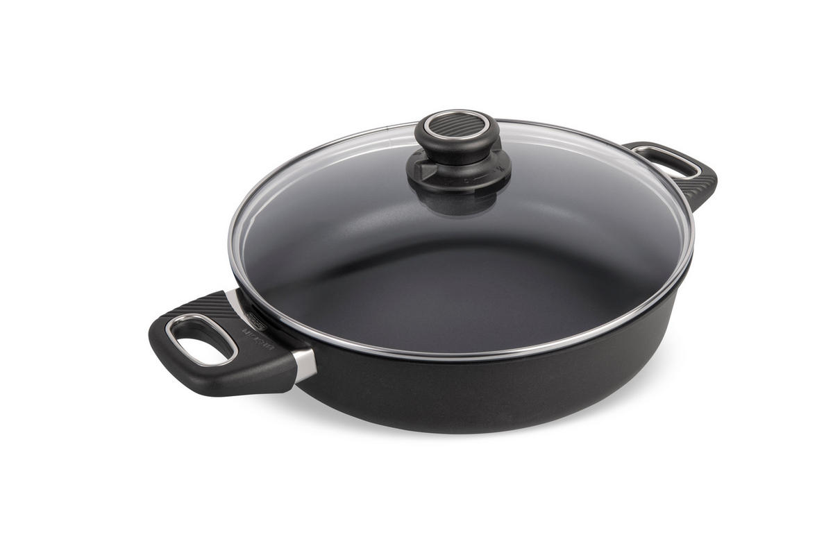 SERVIERPFANNE INDUKTION ⌀28cm - Schwarz, Kunststoff/Metall (28cm) - Gastrolux