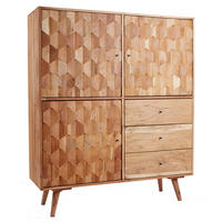 HIGHBOARD MYSTIC LIVING Natur Akazie 140cm - Braun, Holz (118/140/40cm) - riess-ambiente