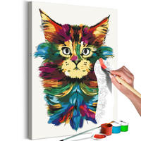 MALEN NACH ZAHLEN 40/50 cm - Multicolor, Textil (1.4/50cm) - KUNSTLOFT