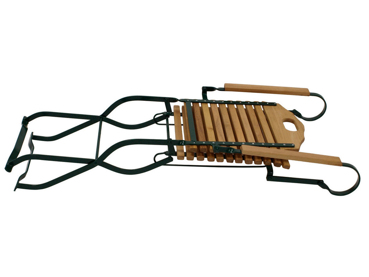 KLAPPSESSEL Bad Belzig aus Robinienholz, Stahlgestell Grün - Braun, Holz (53/95/60cm) - TPFGarden