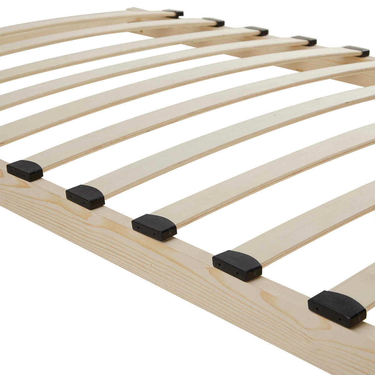 LATTENROST 90/200 cm Rollrost - Braun, Holz - Homestyle4u