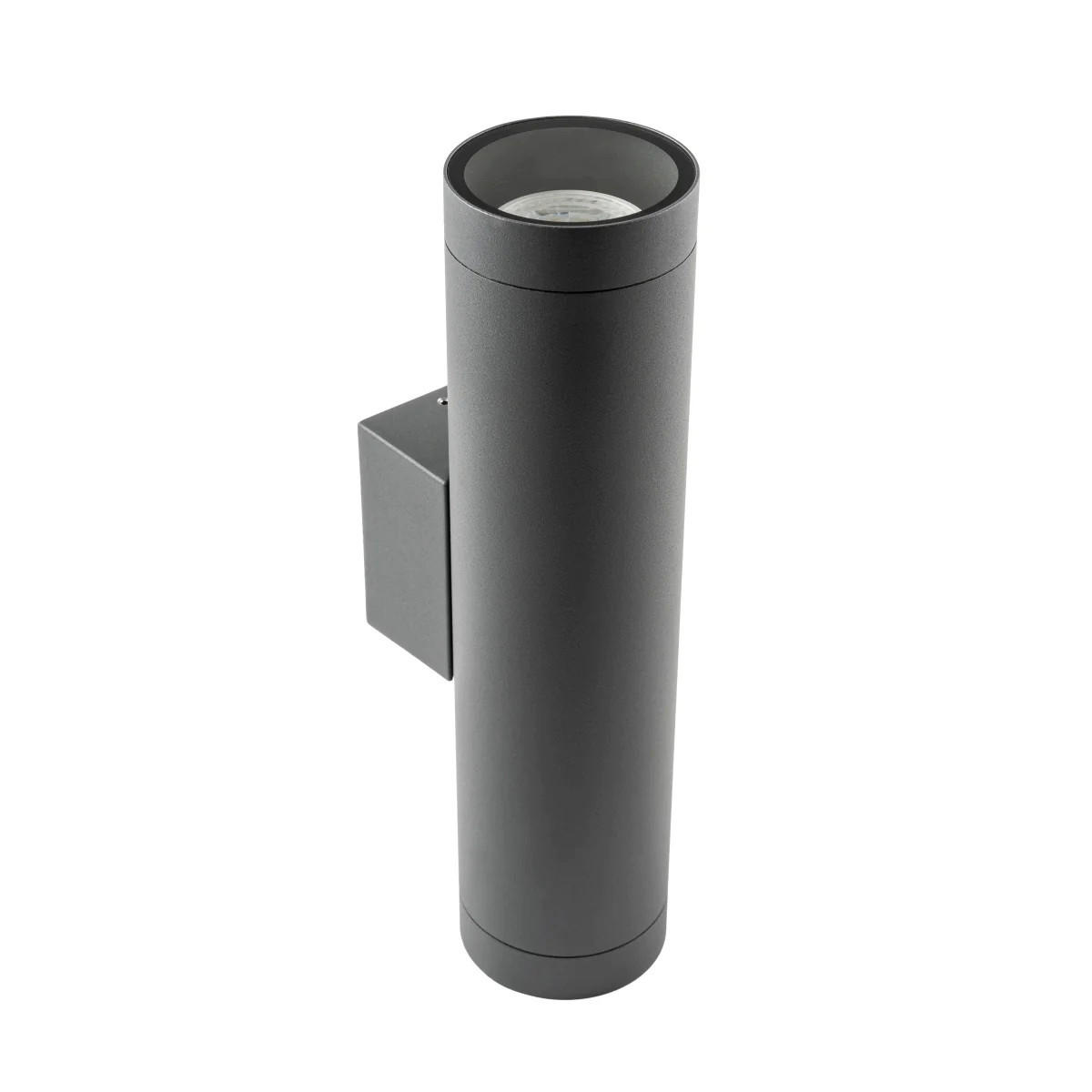 AUSSENWANDSTRAHLER Grau, Extragroß, Auf- und Abstrahlwinkel, GU10 - Dunkelgrau/Anthrazit, Metall (7.5/30/11cm) - CGC Europe