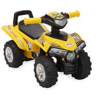RUTSCHER ATV 551 gelb ab 1 Jahr mit Musikfunktion, Hupe, Quad Design - Gelb, Kunststoff (60/42/38cm) - Moni