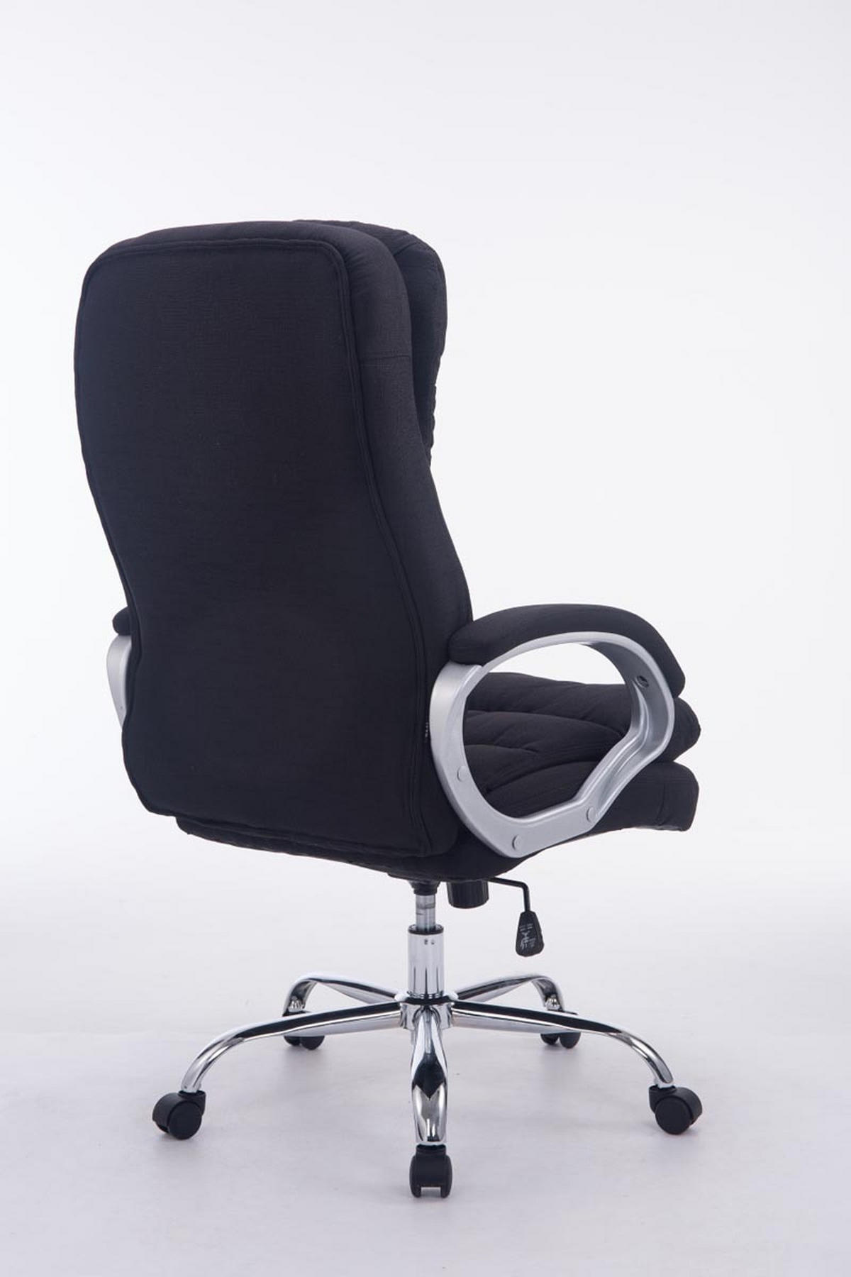 BÜROSTUHL BIG Vancom, Stoff Schwarz - Schwarz, Textil/Metall (77/122/77cm) - TPFLiving
