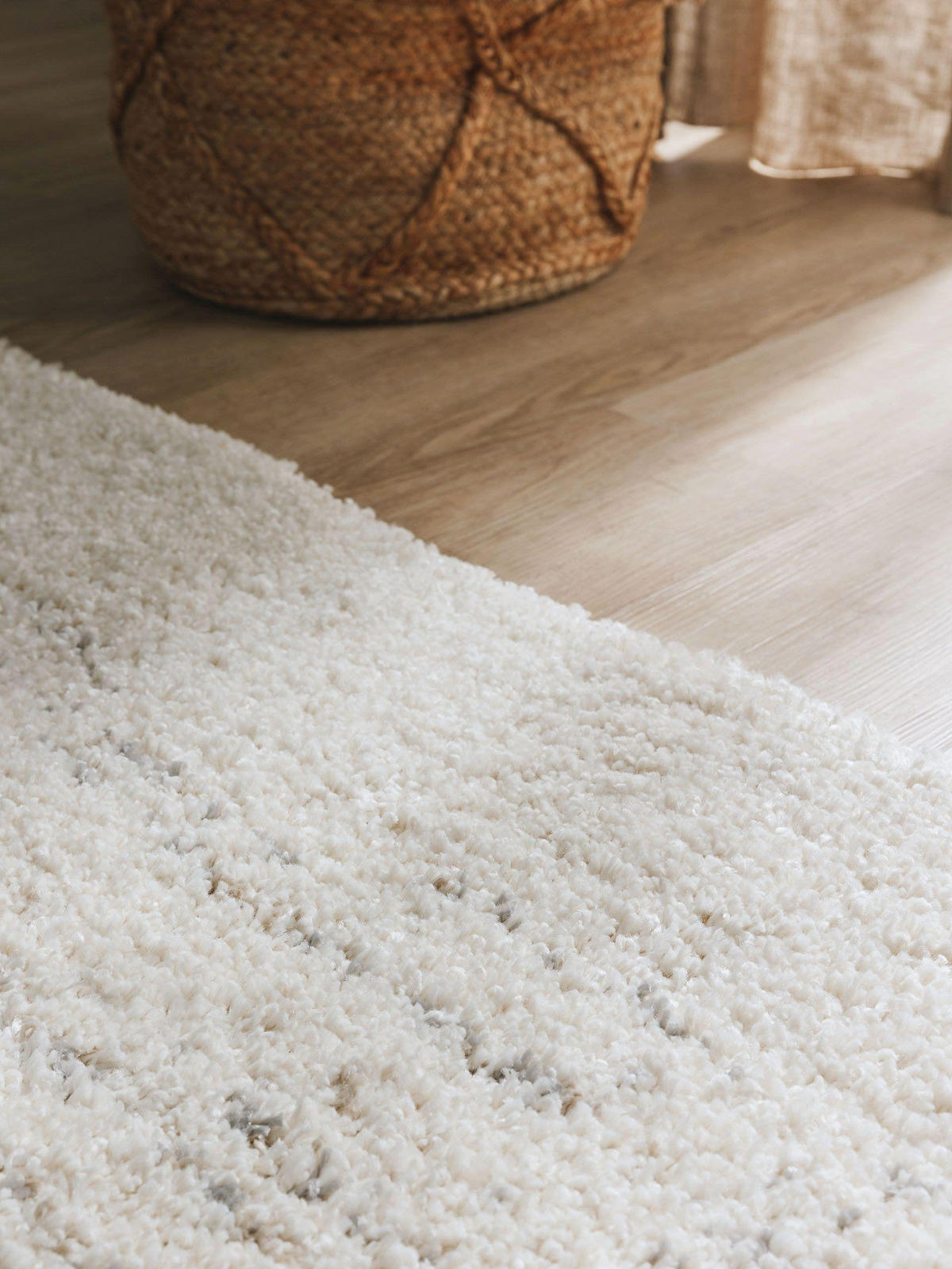 HOCHFLORTEPPICH Gobi Cream/Beige 240x340 cm - Creme, Textil (240/340cm) - benuta Nest