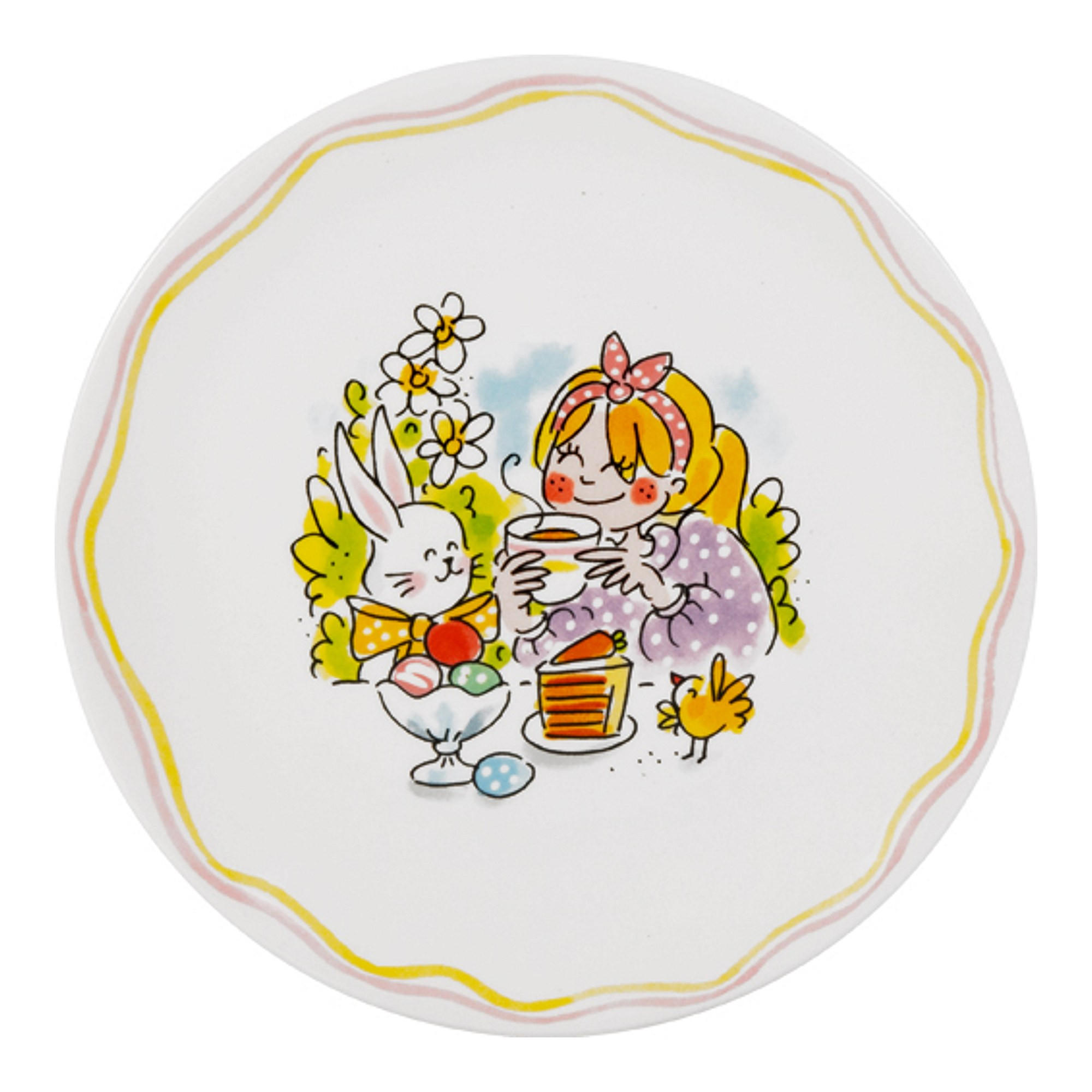 TELLER Ostern in Bunt - 18cm - Multicolor, Keramik (18/18/2cm) - Blond Amsterdam