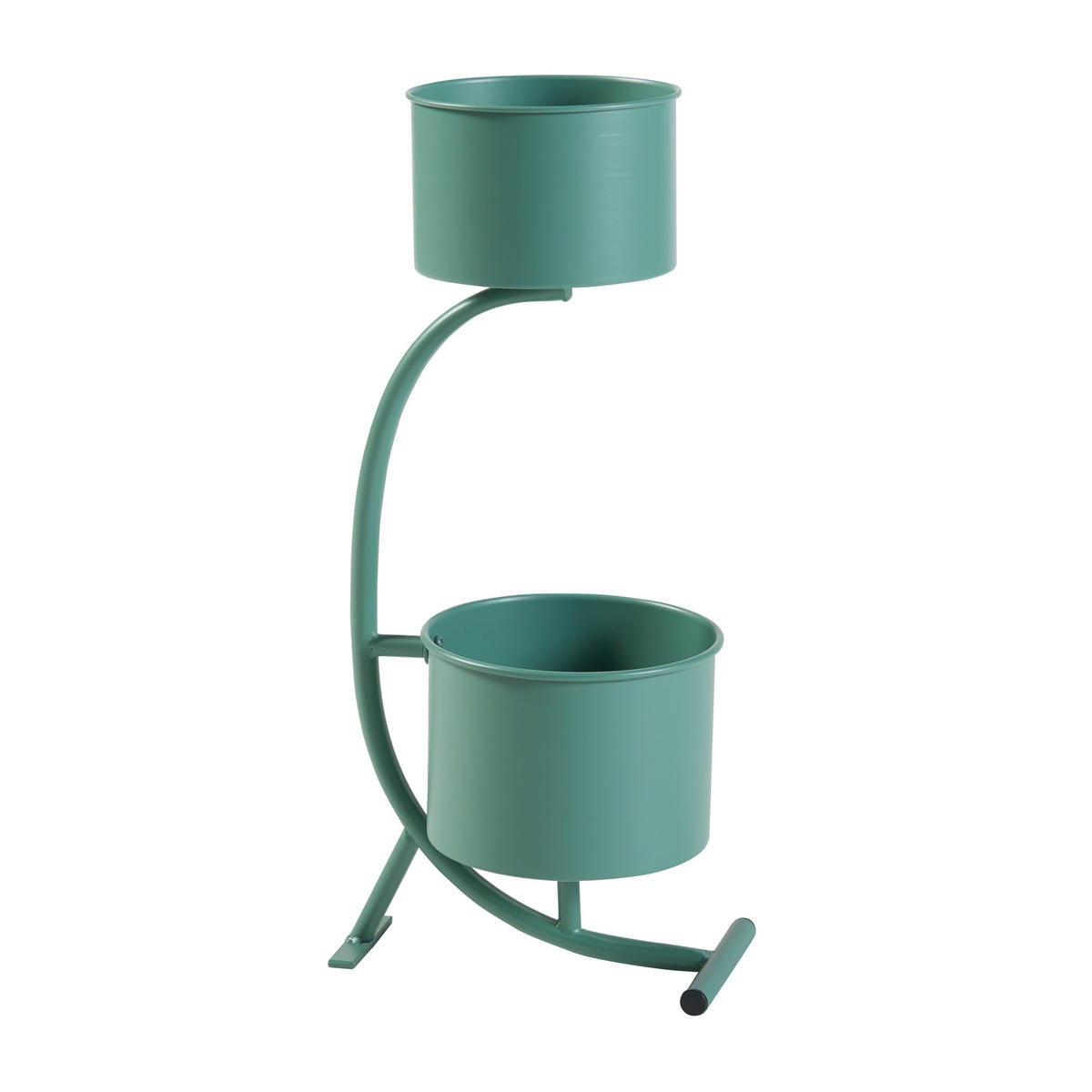 PFLANZENSTÄNDER Almelo - Grün, Metall (63cm) - [en.casa]