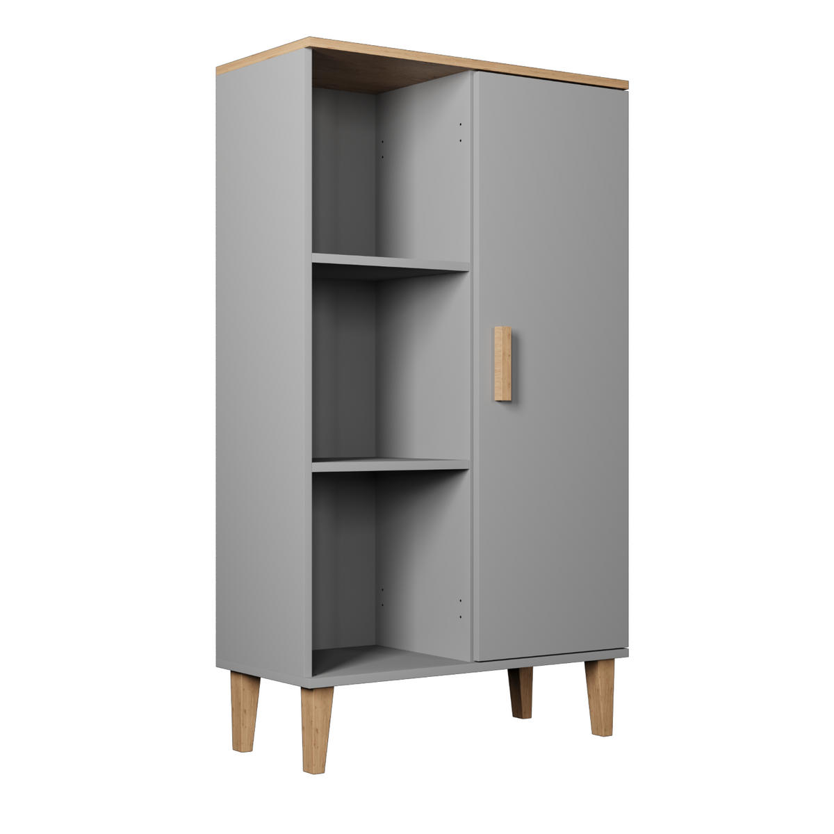 BÜCHERREGAL Denver 80/120/35 cm - Grau, Holzwerkstoff (80/120/35cm) - Kocot Kids