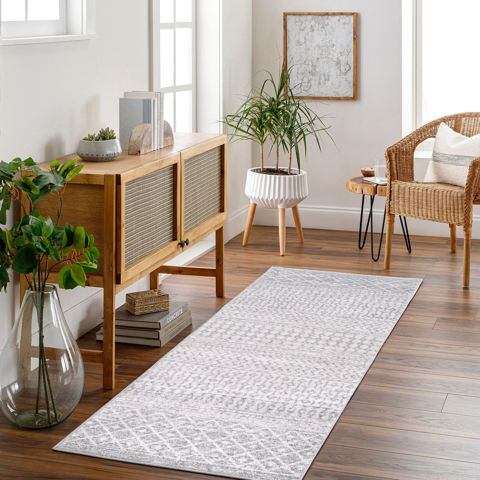 Thumbnail - Livabliss Kurzflorteppich, Grau, Textil, Grafikmuster, Rechteckig, 200x275 cm, Oeko-Tex® Standard 100, in verschiedenen ...