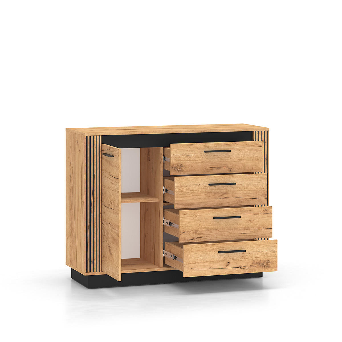 SIDEBOARD Solal Holz - Braun, Holzwerkstoff (115/90/40cm) - Petits-meubles