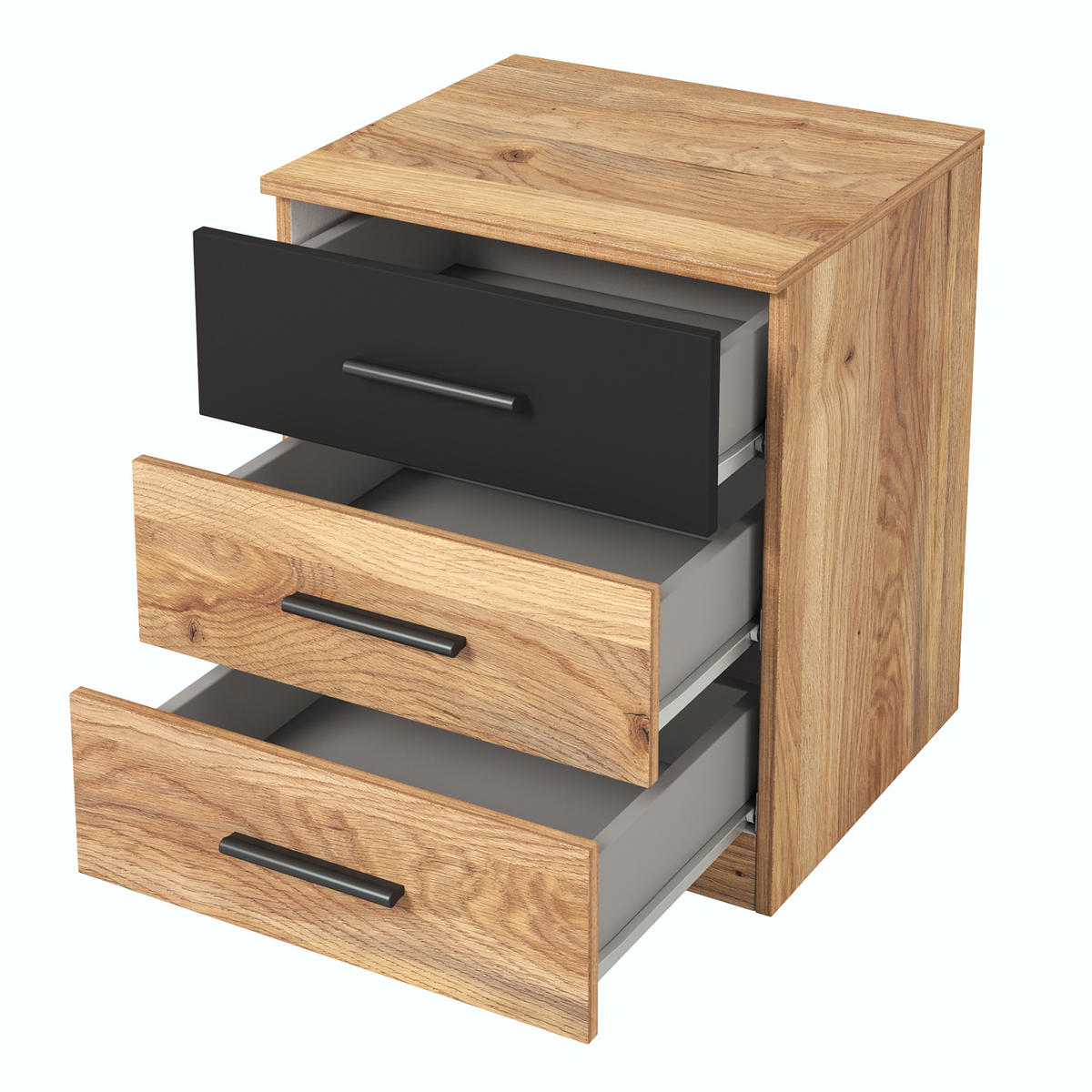 NACHTTISCH BETTINA 45/46/41 cm Eichefarben - Eichefarben, Holzwerkstoff (45/46/41cm) - MASSENO