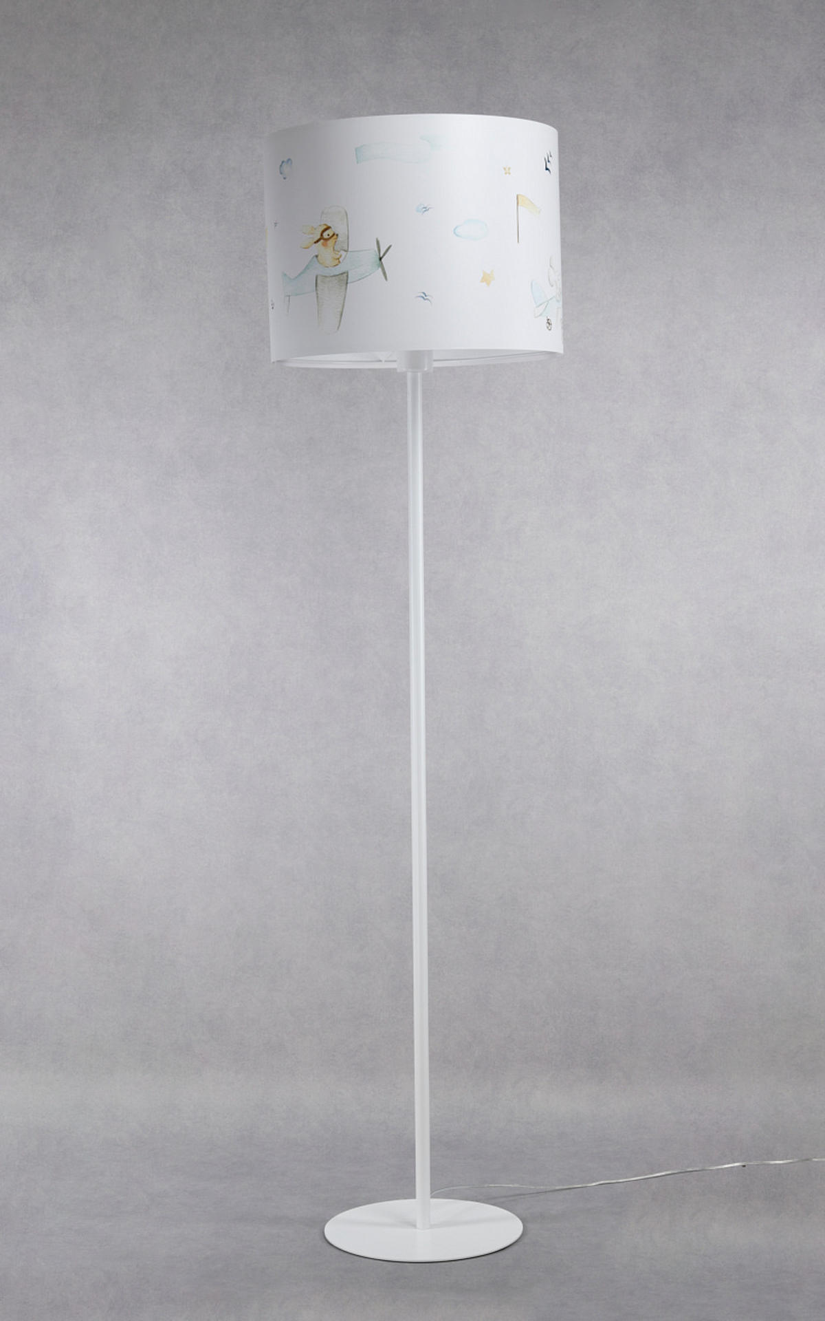 STEHLAMPE Bunt 40/30 cm - Multicolor/Weiß, Kunststoff (30/3.8/30cm) - ONZENO