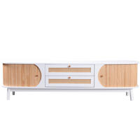 TV-BOARD Weiß und Natur 170/39.5/46 cm - Weiß, Holzwerkstoff (170/46/39.5cm) - PANGIVO