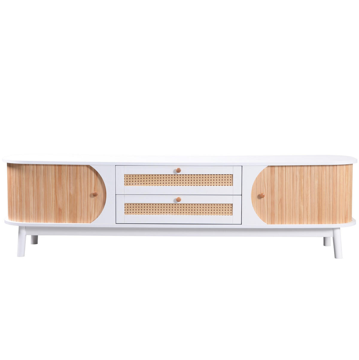 TV-MÖBEL Weiß 170/39.5/46 cm - Weiß, Holzwerkstoff (39.5/46/170cm) - Urban Meuble