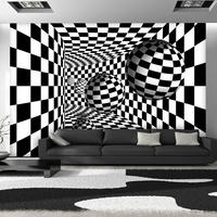 VLIESTAPETE Schwarz-Weiß 250/175 cm - Schwarz, Textil (250/1cm) - KUNSTLOFT