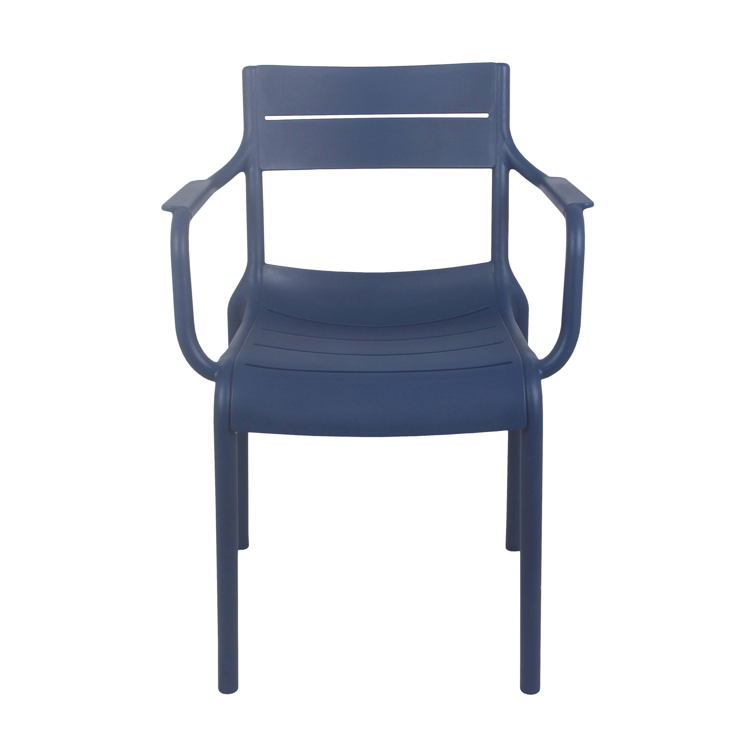 GARTENSTUHL, Blau - Blau, Kunststoff (55/59cm) - Oviala