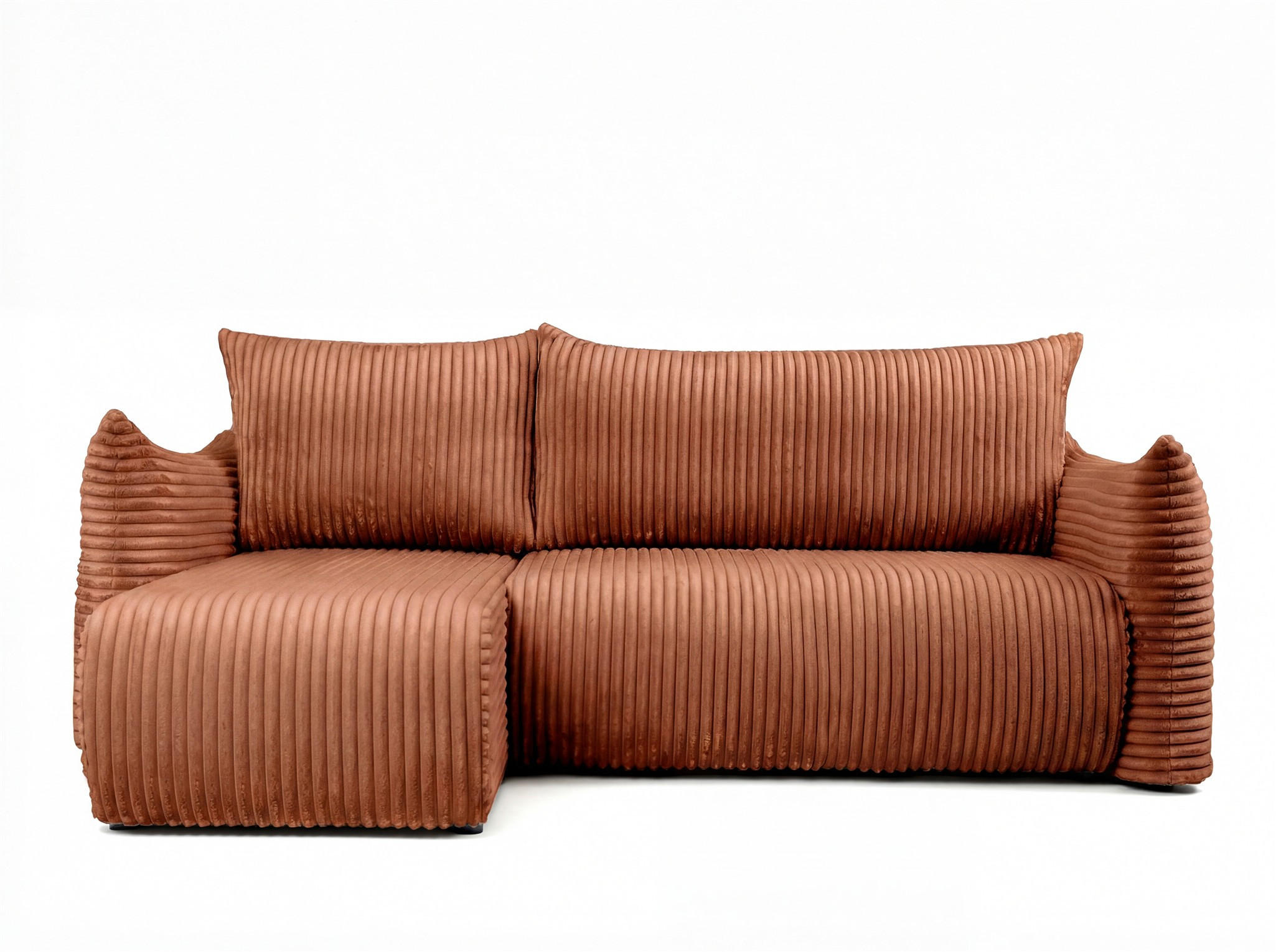 Fun Möbel Ecksofa Braun 226x154 cm
