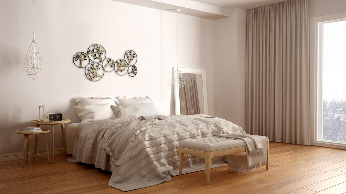 WANDDEKO Gold 120/60 cm - Goldfarben, Metall (1.65/60/4cm) - KUNSTLOFT