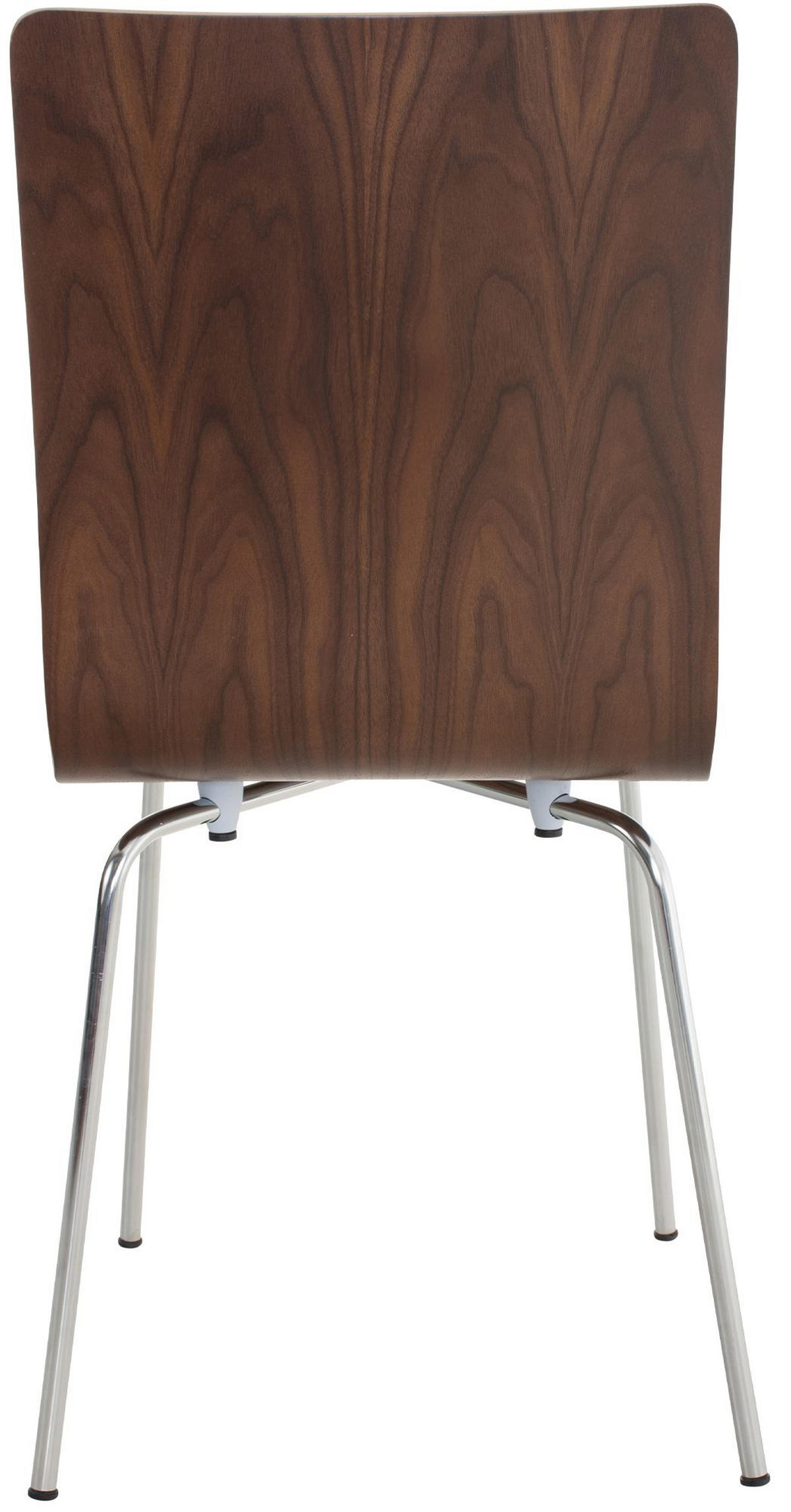 BESUCHERSTUHL 16er Set Holz walnuss - Walnussfarben, Holz/Metall (43/87/47cm) - CLP