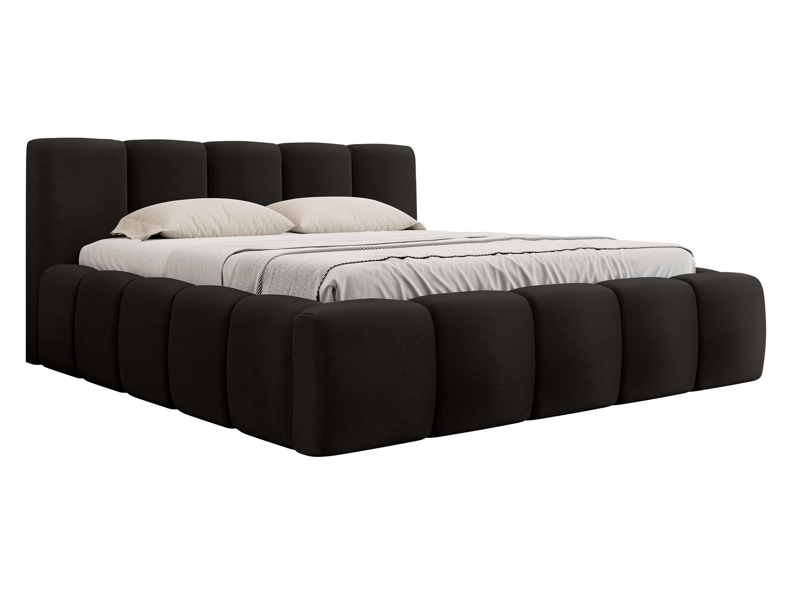 POLSTERBETT Kevson - Schwarz, Holzwerkstoff/Textil (180/200cm) - MIRJAN24