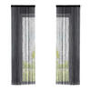 FADENGARDINE 2ER SET HxB 250x140 cm Schwarz - Schwarz, Textil (140/250cm) - Gardinenbox