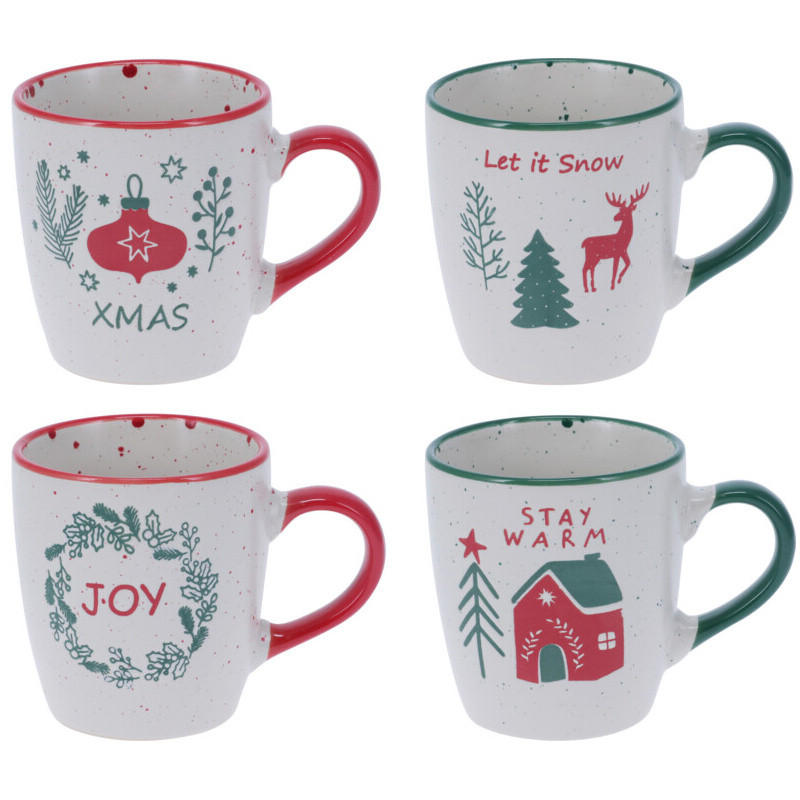 Home Styling Collection Weihnachtsbecher Weiß