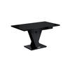 ESSTISCH ausziehbar 120 -160x80x75 cm - Hochglanz Schwarz - ASIV - Schwarz Hochglanz, Holzwerkstoff (120/80/75cm) - ALTDECOR