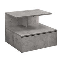 WANDSCHRANK Amberg - Grau, Holzwerkstoff (40/31/35cm) - [en.casa]