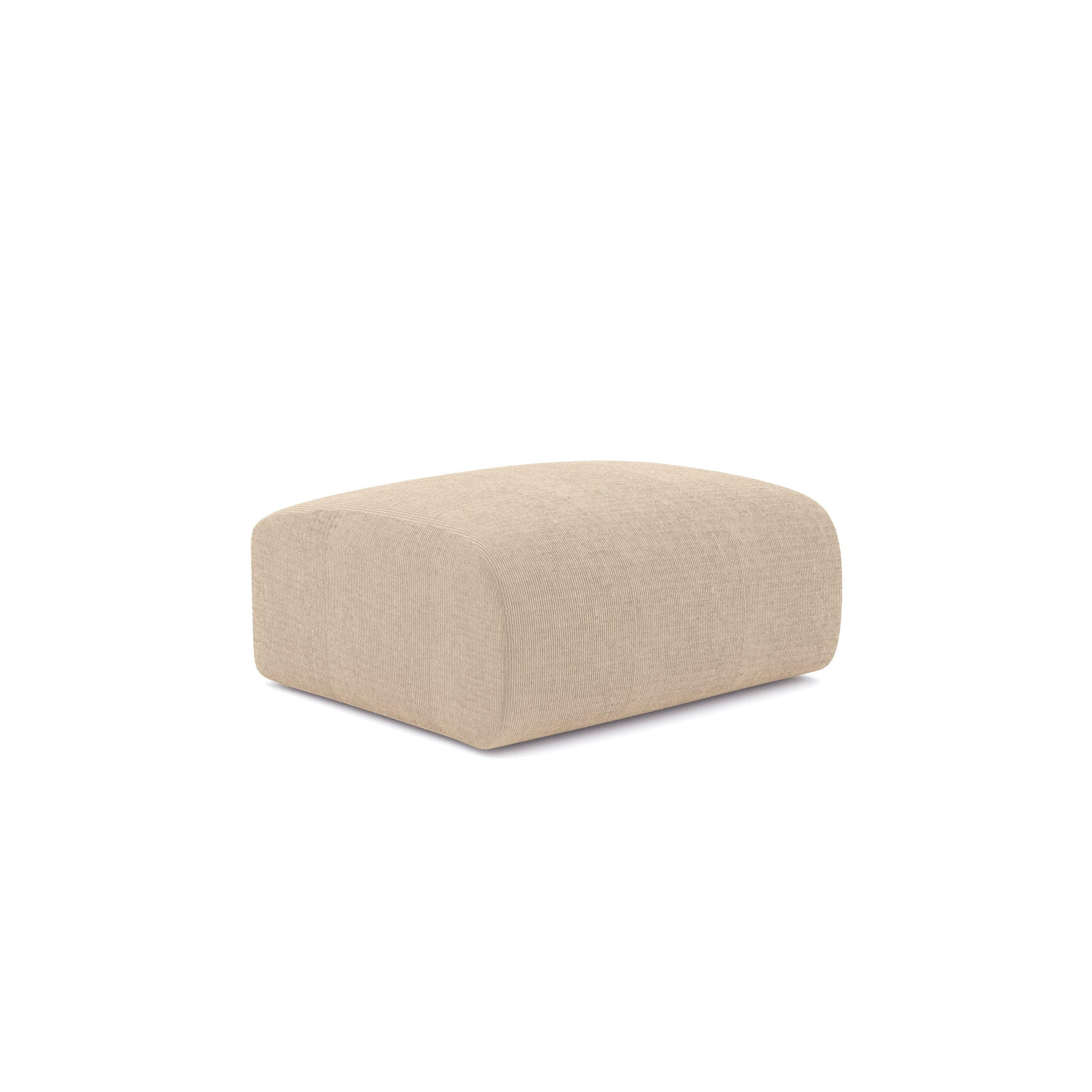 SITZKISSEN Gerippter Samt Beige 75cm - Beige, Textil (75/45/75cm) - Sia Home