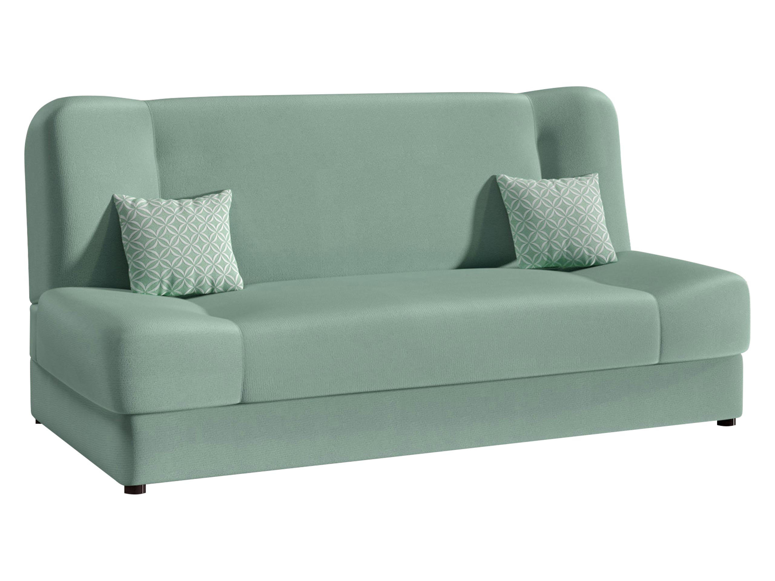 SCHLAFSOFA Jonas - Mintgrün, Holz/Textil (195/86/87cm)