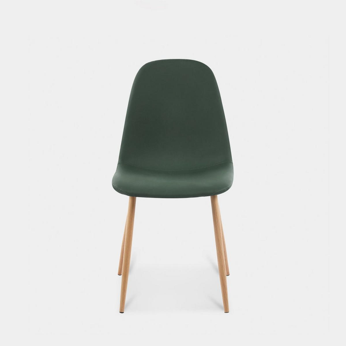 ESSZIMMERSTUHL Elia Grün 44 cm x 84 cm 4er-Set - Grün, Leder (44/84/52cm) - Klast Home