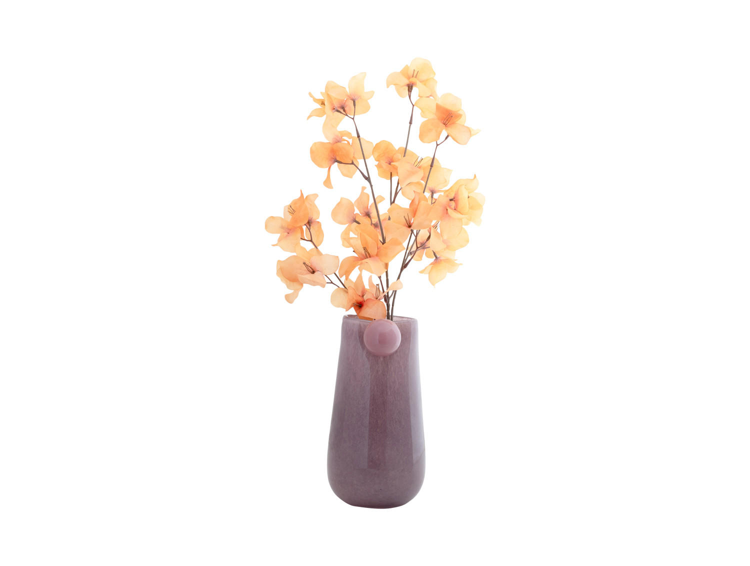 VASE Bolita Medium Lila 15/15/25 cm - Lila, Glas (15/25cm) - Present Time